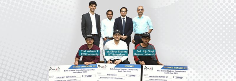 Dhruv Sharma Wins First Place in Praxis Data Science Students Championship 2022