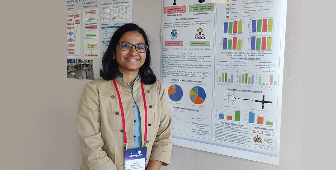 PhD Scholar Jayati Deshmukh Shines at AAMAS 2023 with Dual Paper Presentations