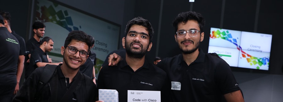 IIIT-Bangalore Trio Triumphs in ‘Code with Cisco’ Code-a-thon