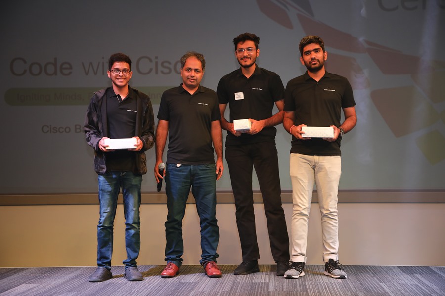 IIITBangalore Trio Triumphs in ‘Code with Cisco’ Codeathon